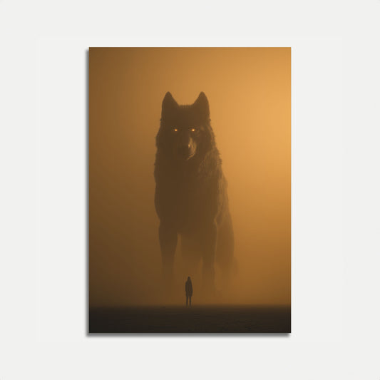 Giant Wolf Guardian Poster