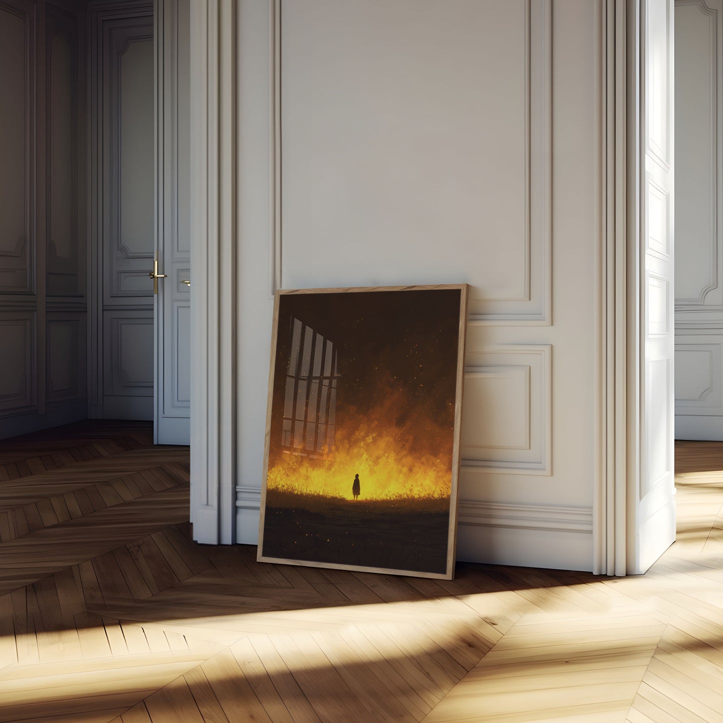 Ensam Gestalt Mot Inferno Affisch