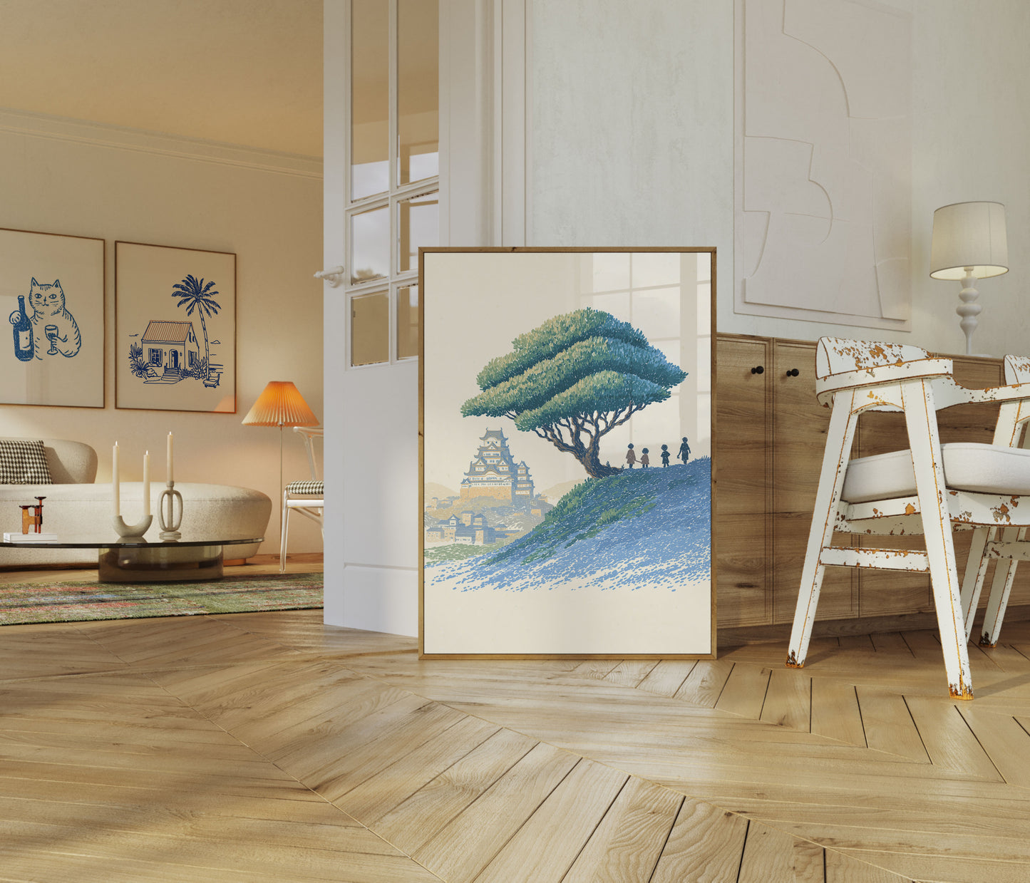 Japanse Kasteel Landschapsaffiche