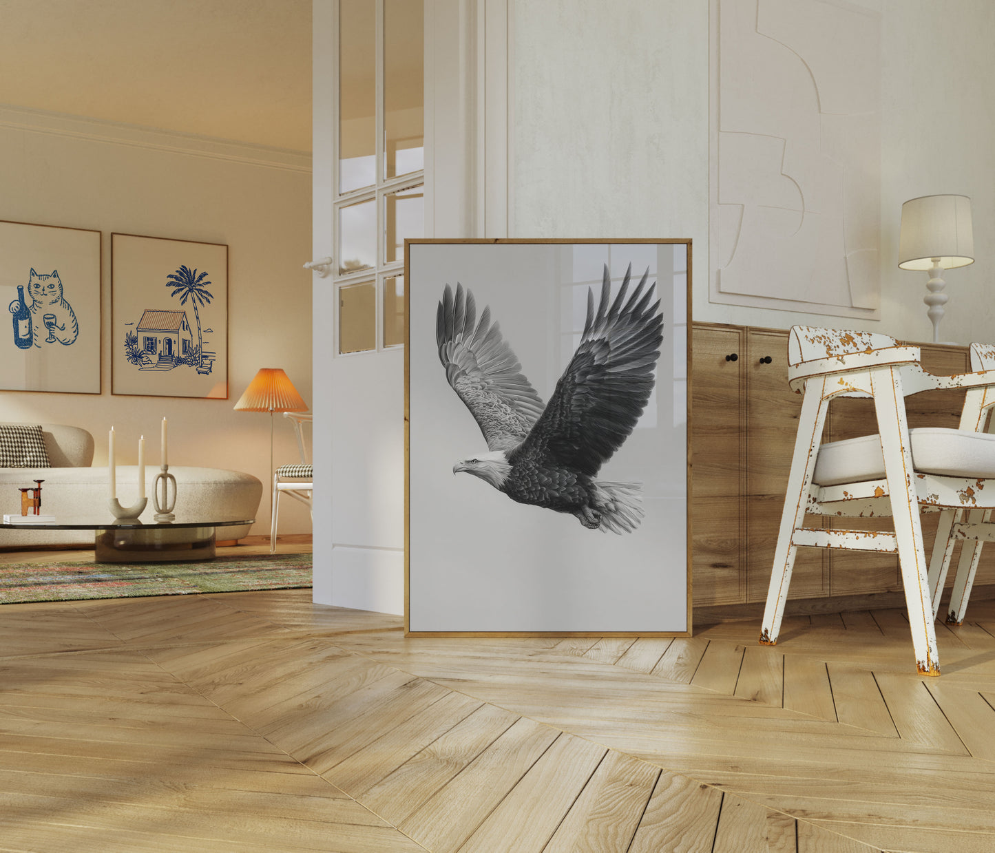Majestic Eagle in Flight Poster