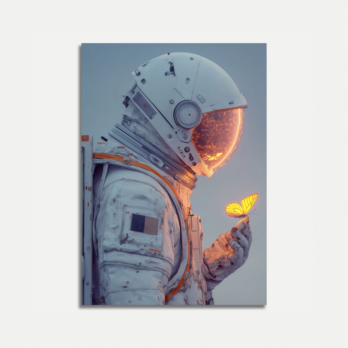 Cosmic Butterfly Encounter Poster