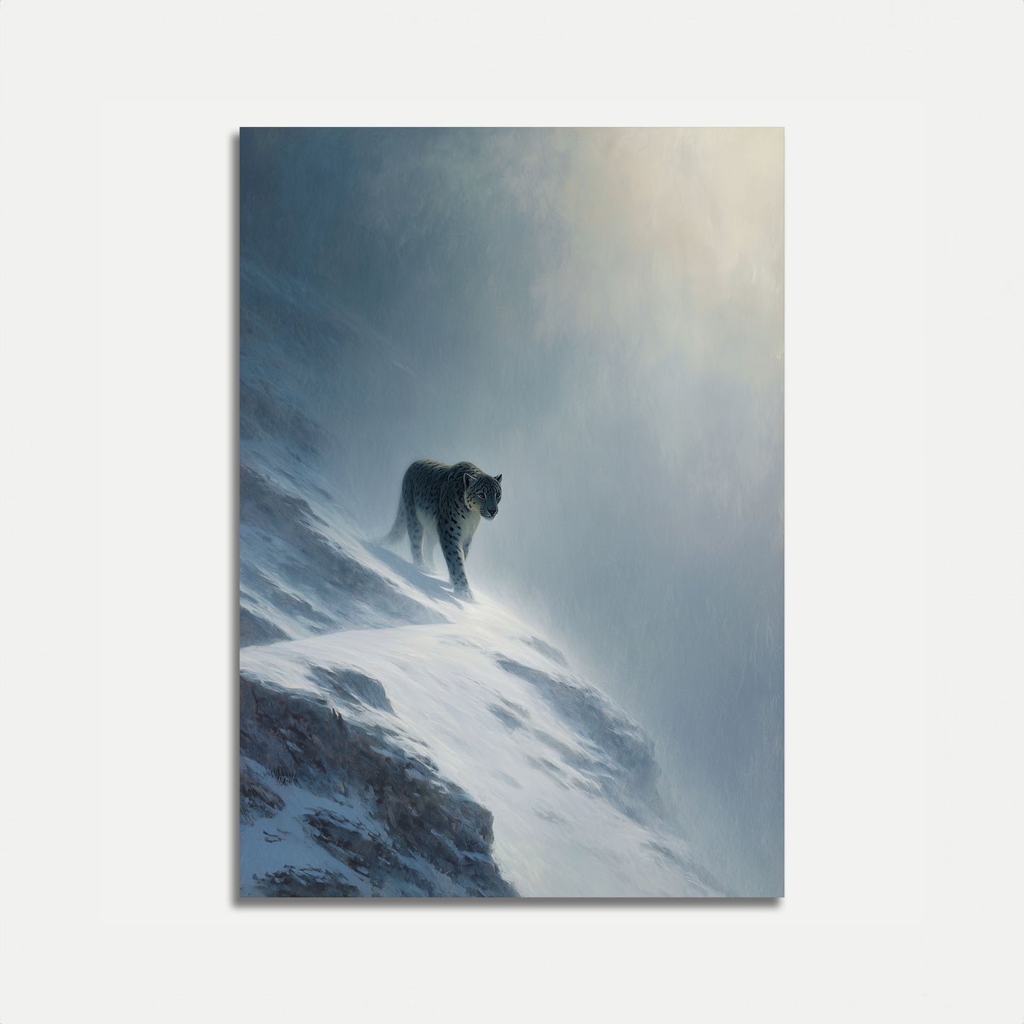 Sneeuwluipaard Bergpiek Poster