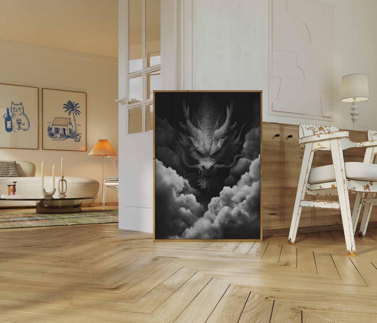 Póster del Dragón Nube Místico