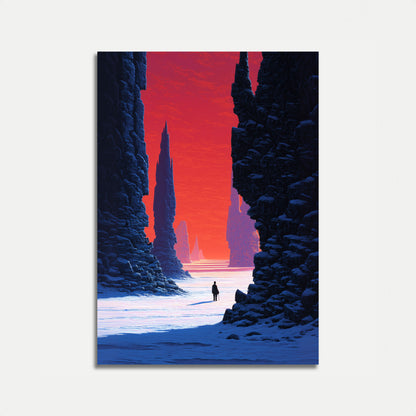 Solitary Wanderer Canyon Gateway Poster