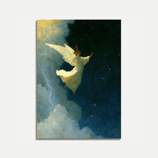 Ange dans un ciel étoilé - Affiche