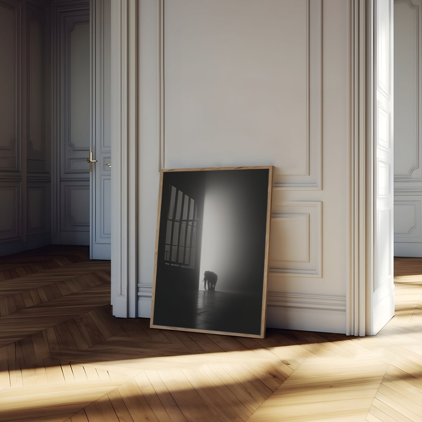 Elephant in Ethereal Light Poster