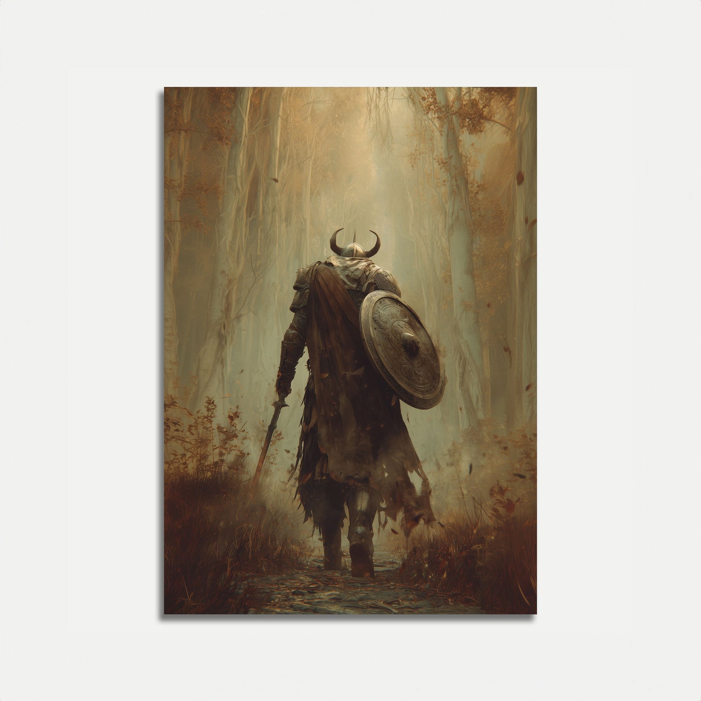 Vikingkrijger Bosposter