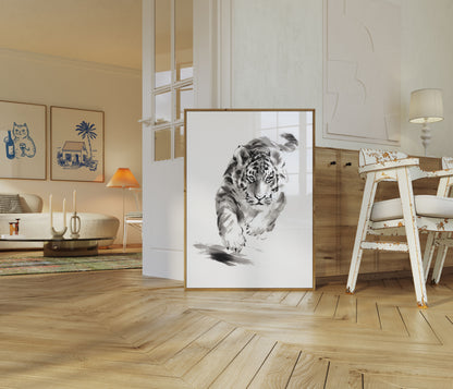 Powerful Ink Tiger Motion Poster