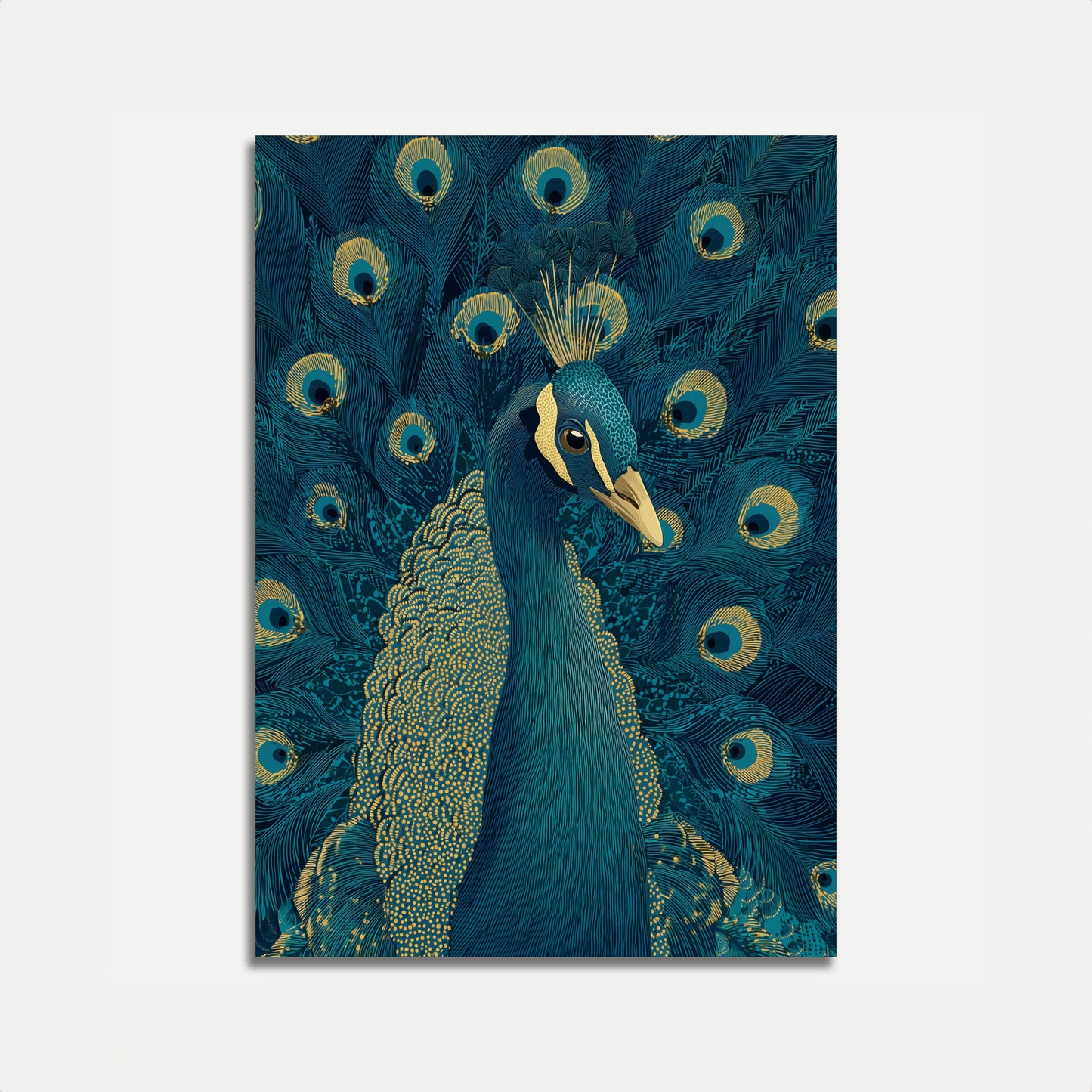 Affiche d'exposition du paon royal