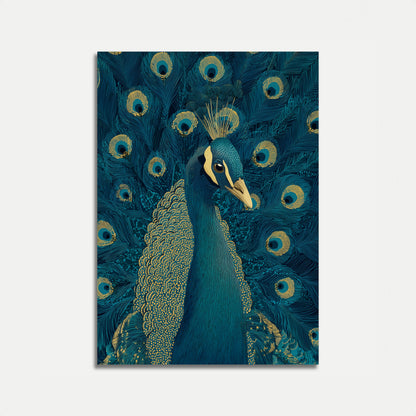 Affiche d'exposition du paon royal