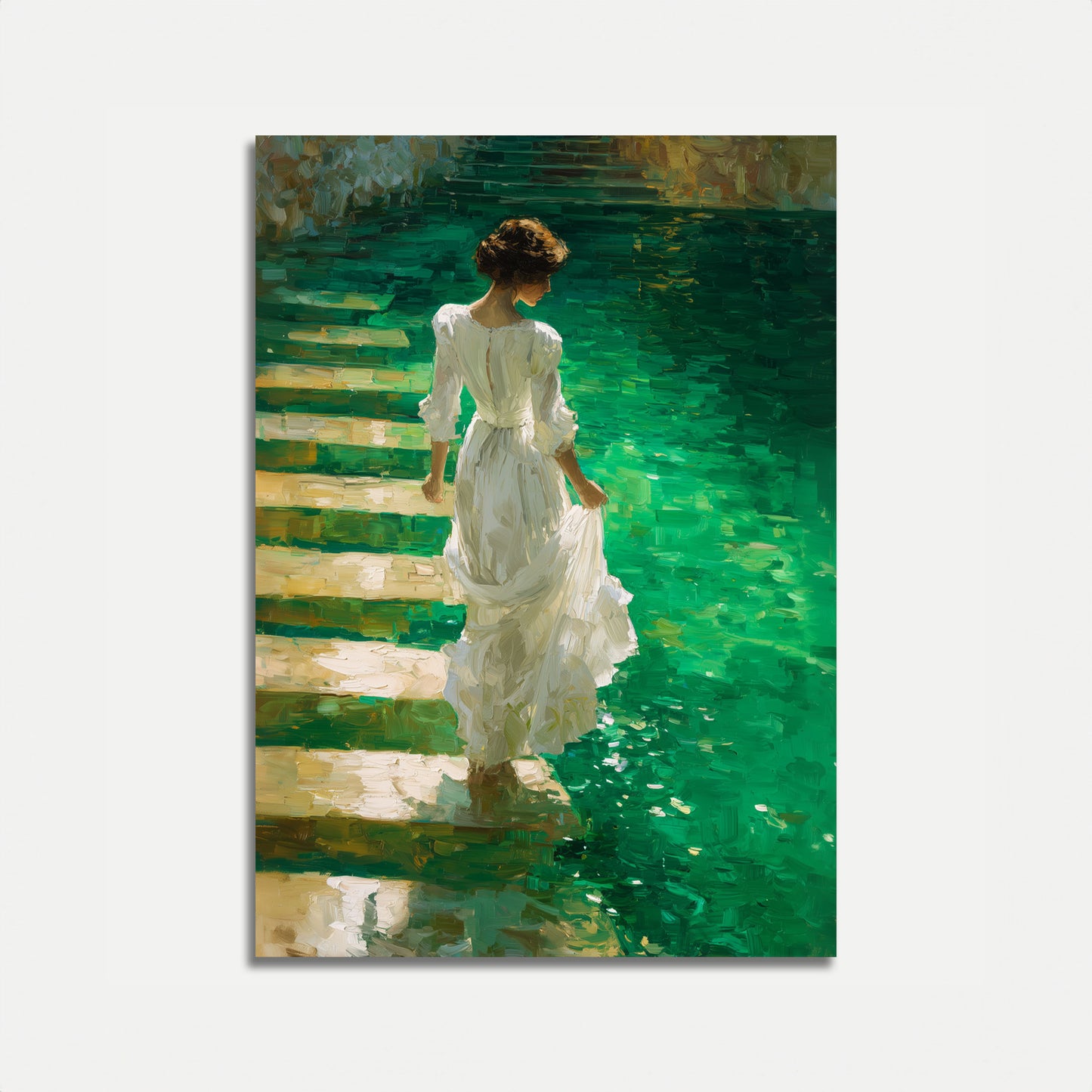 Emerald Waters Woman Poster
