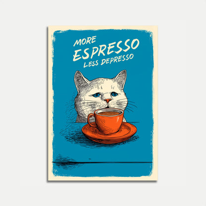 More Espresso Less Depresso Poster