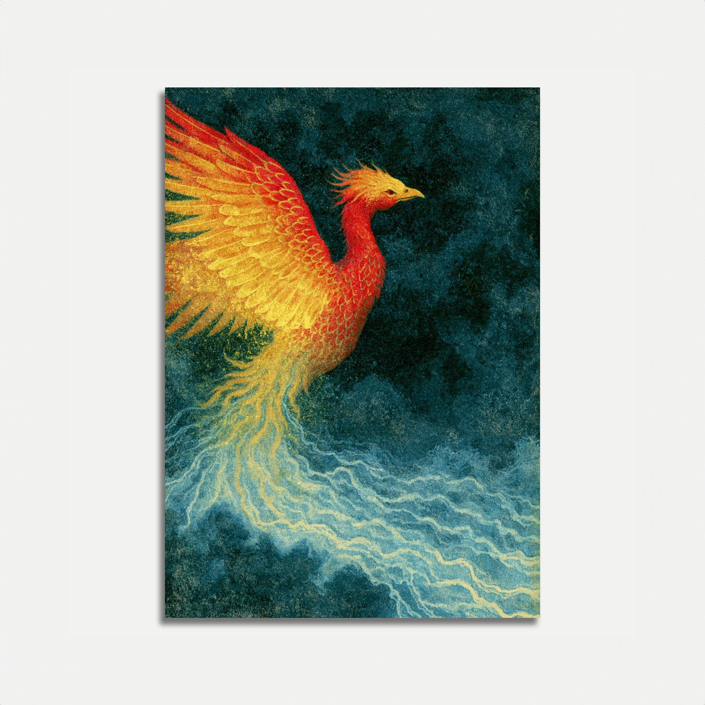 Phoenix steigt aus Flammen Poster