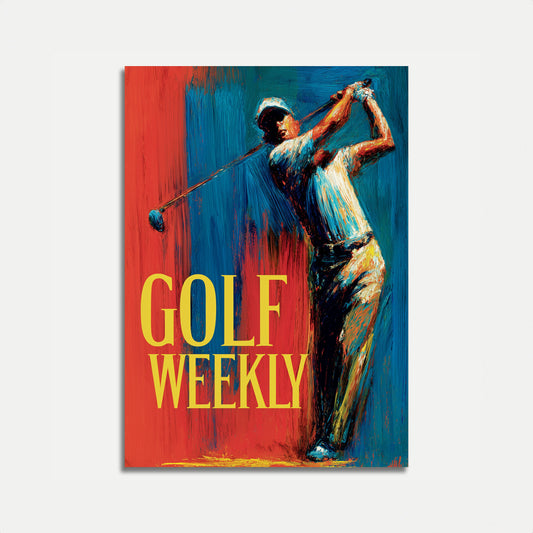 Affiche dynamique de swing de golf