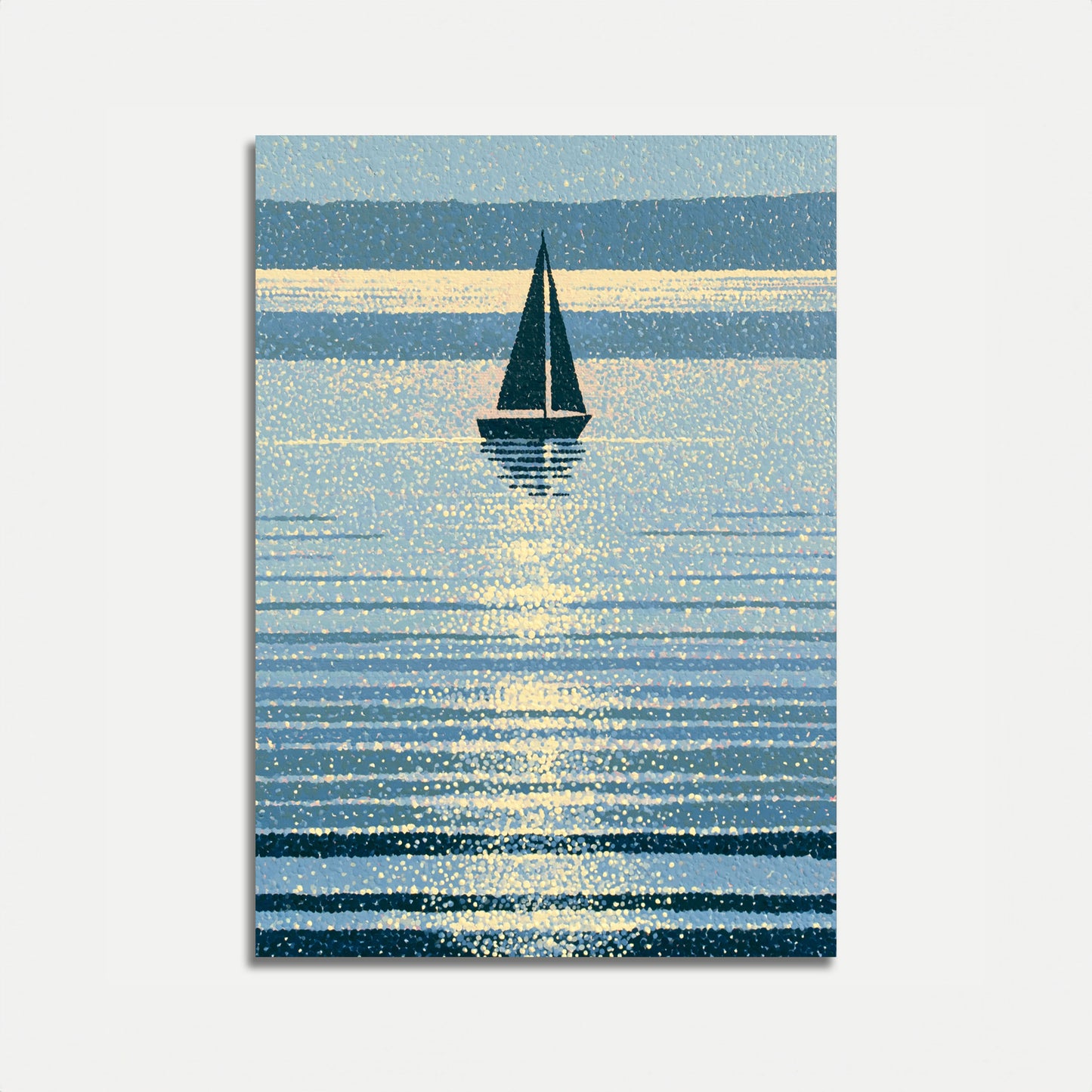 Sailboat on Shimmering Waters Poster