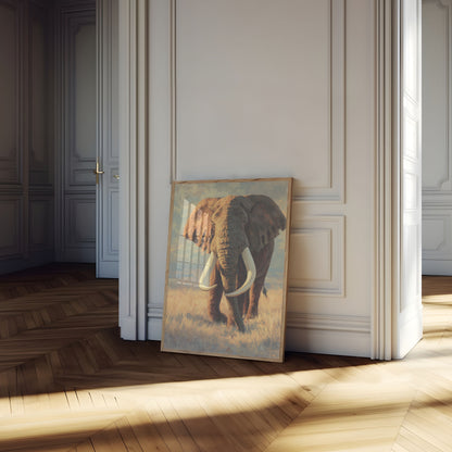 Majestic African Elephant Poster