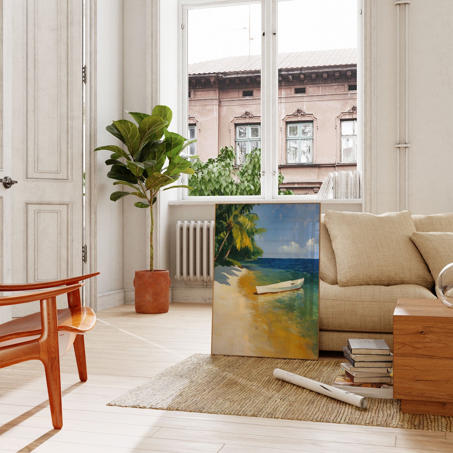 Tropical Paradise Beach Poster