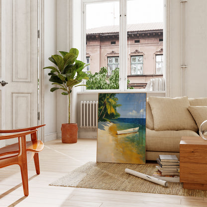 Tropical Paradise Beach Poster