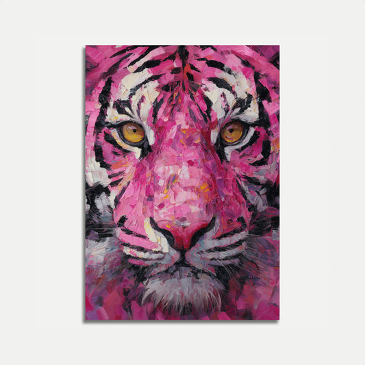 Pink Passion Tiger Art Poster
