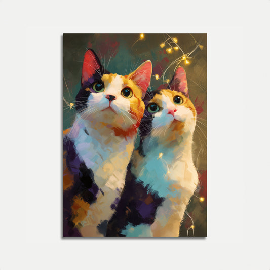 Plakát s magickými calico kočkami