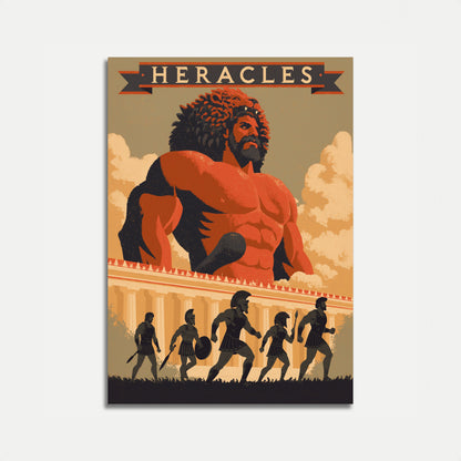 Héraklés – plakát z řecké mytologie