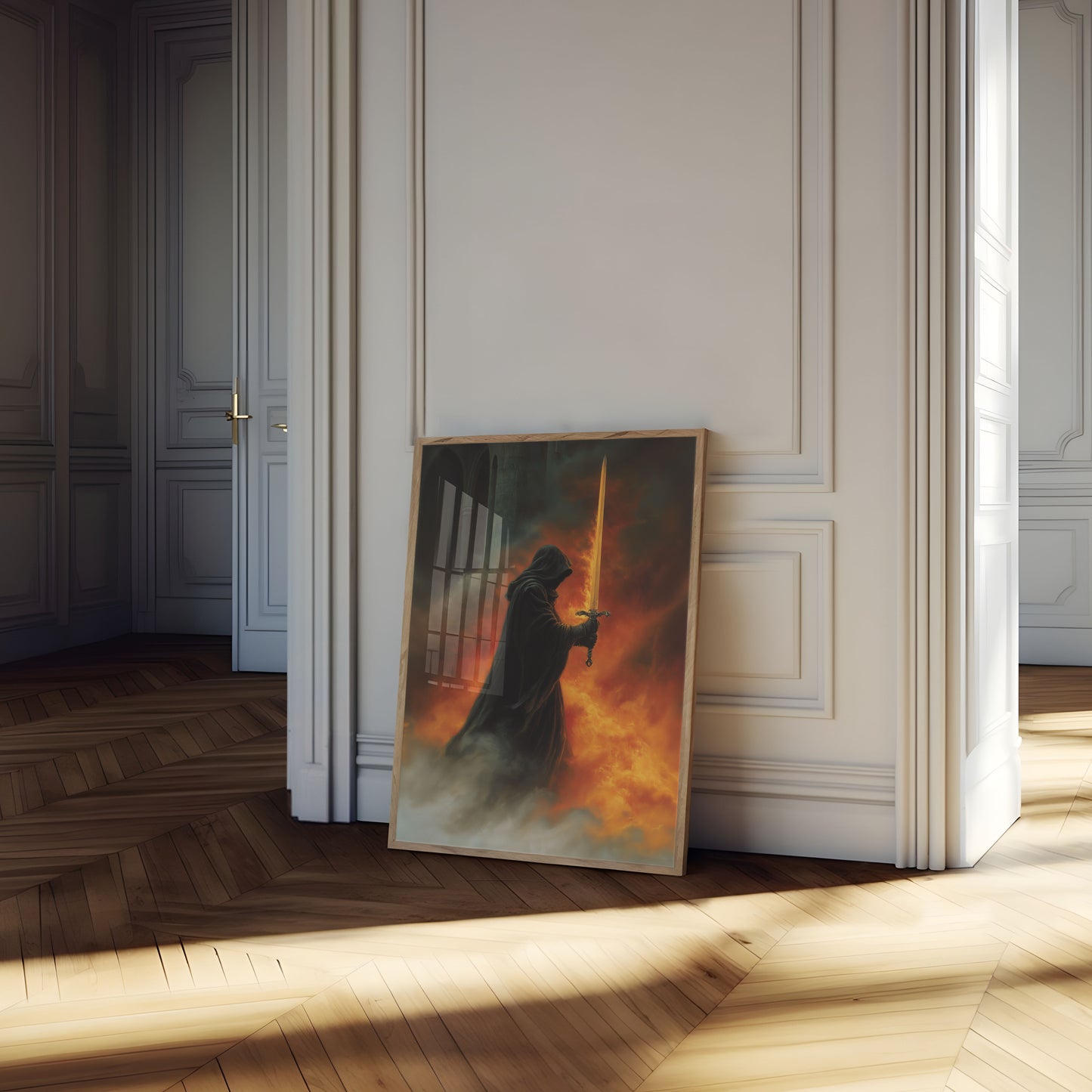 Poster della Battaglia del Cavaliere Guerriero Fuoco