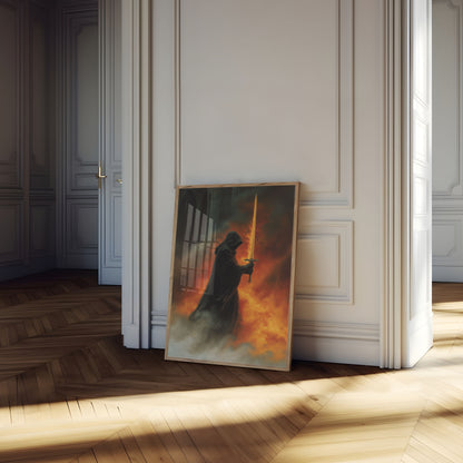 Poster della Battaglia del Cavaliere Guerriero Fuoco