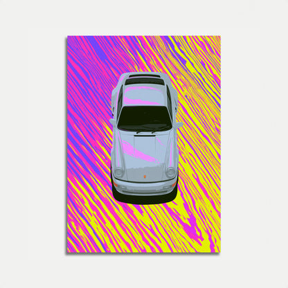 Neon Speed Porsche Poster