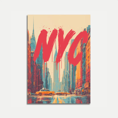 Vibrant NYC Urban Landscape Poster