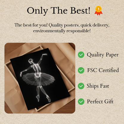 Póster de Ballet de Esqueleto Bailarín