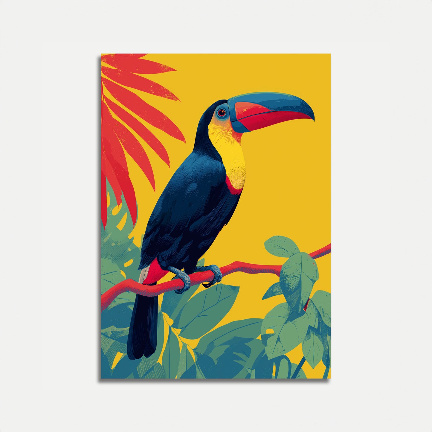 Affiche Oiseau Toucan Tropical