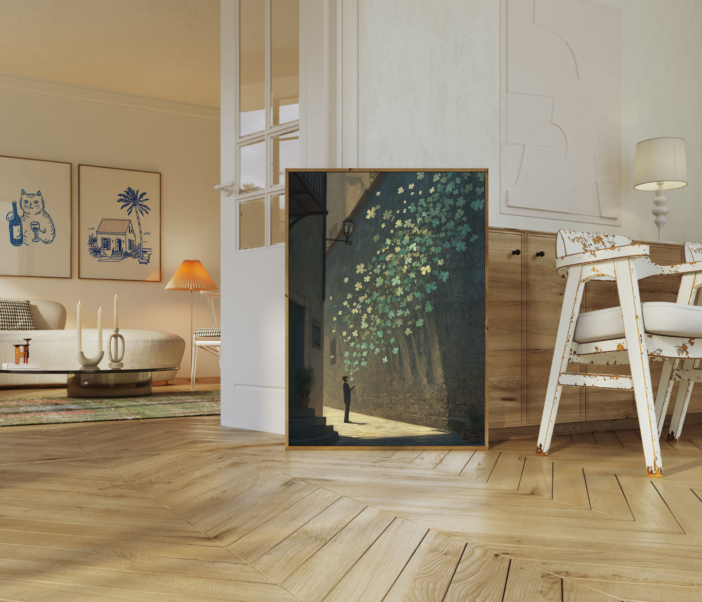 Magical Flower Street Poster