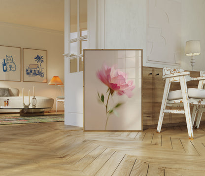 Zart rosa nejlikoblomma affisch