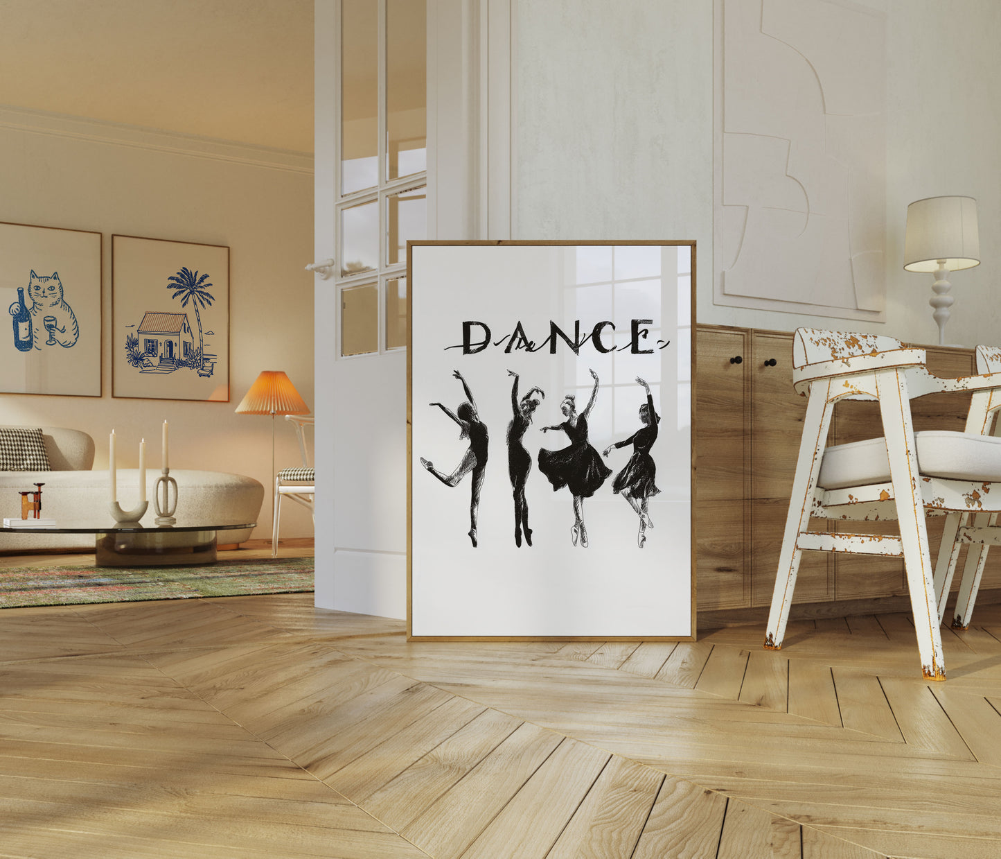 Ballettänzer in Bewegung Poster