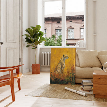 Golden Savanna Cheetah Poster