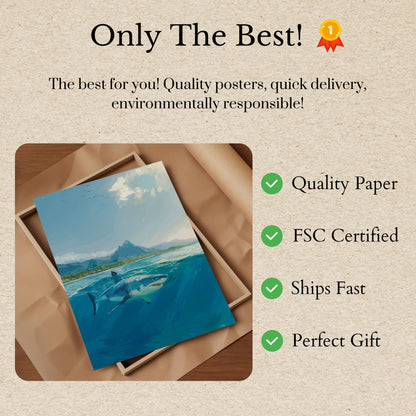 Great White Coastal Guardian Poster