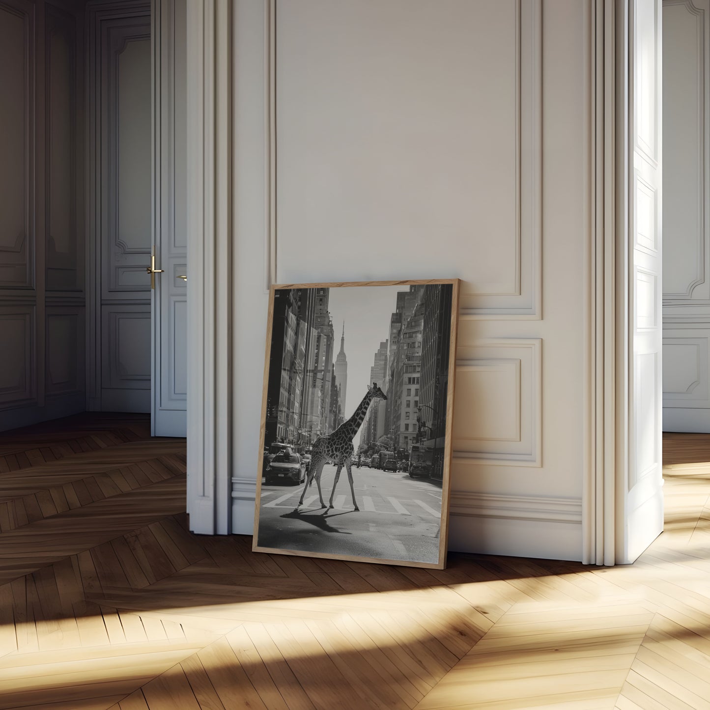 Urban Giraffe New York Poster