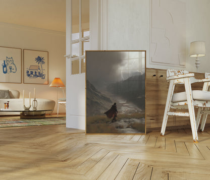 Stormy Mountain Journey Poster