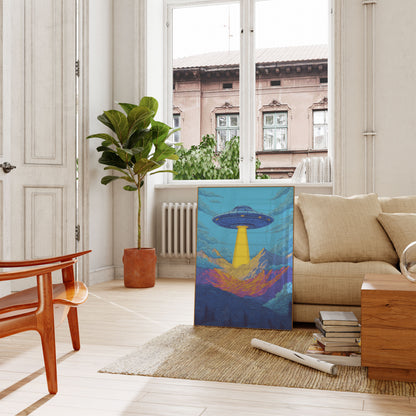 Alien Abduction Mountain Poster
