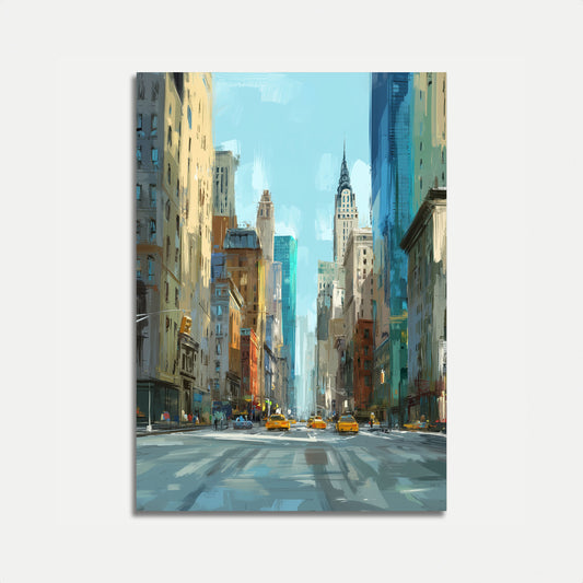 New York City Urban Landscape Poster