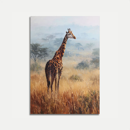 Serene Savanna Giraffe Poster