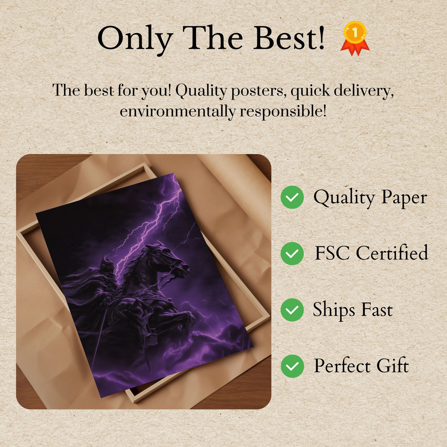 Affiche du Chevalier Guerrier de la Foudre