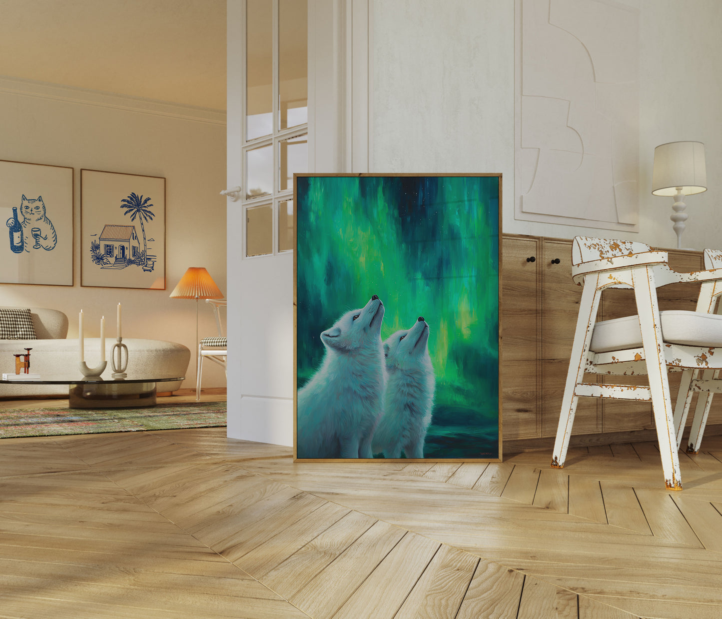 Ulve hyler til Nordlys plakat