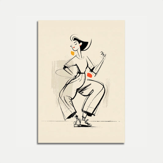 Cartel de Estilo Retro de Baile