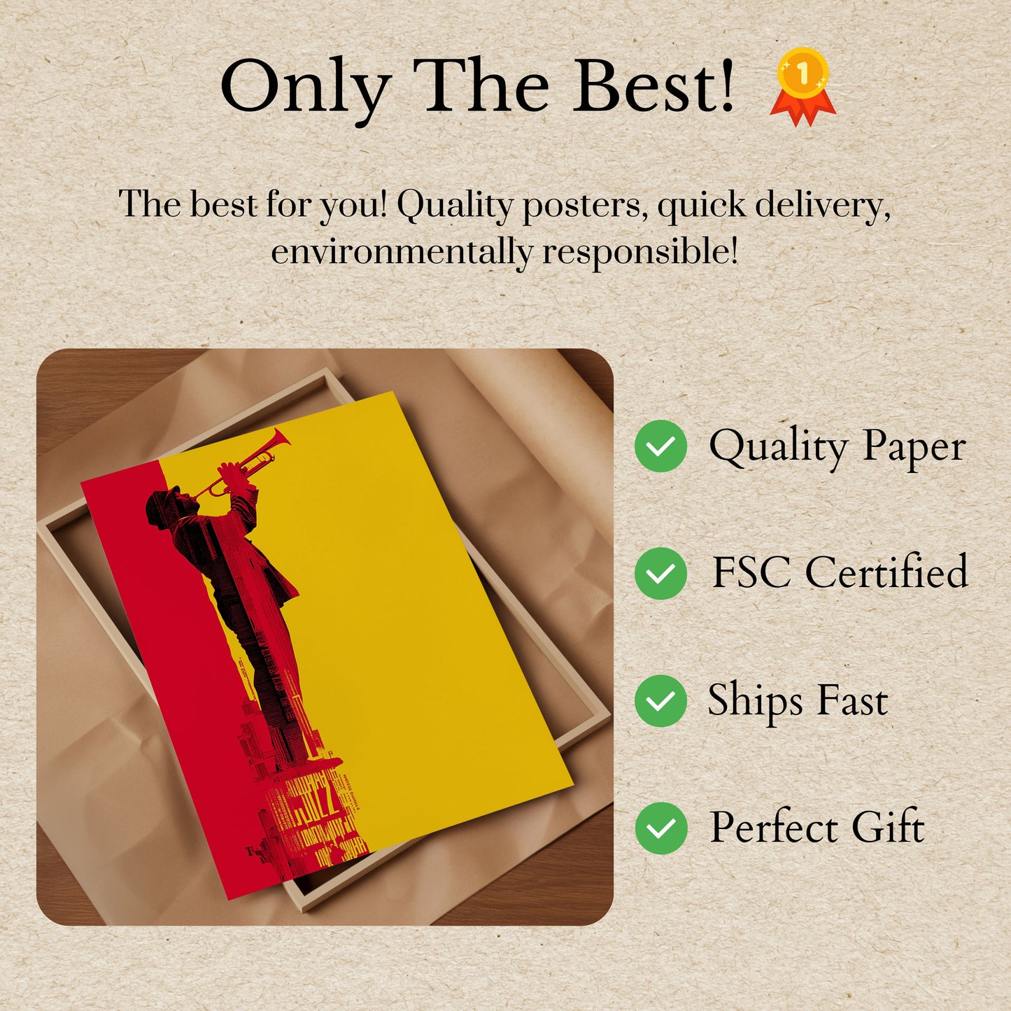 Vibrant Jazz City Rhythm Poster