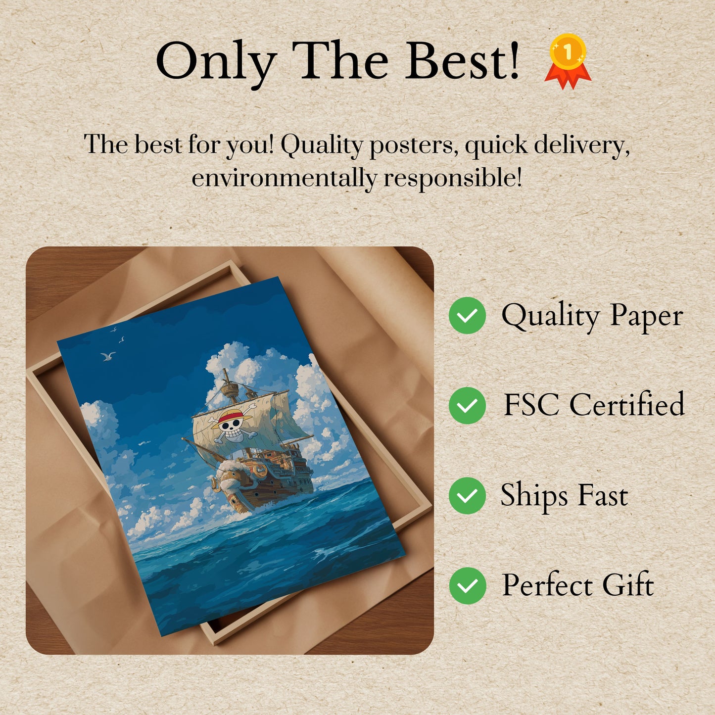 Adventure Bound Pirate Ship Poster