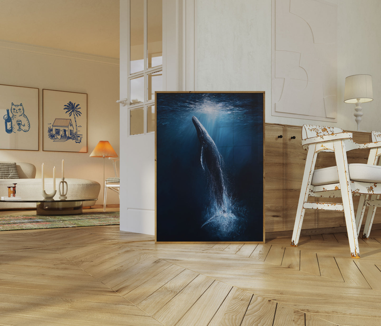 Humpback Whale Ascending Poster