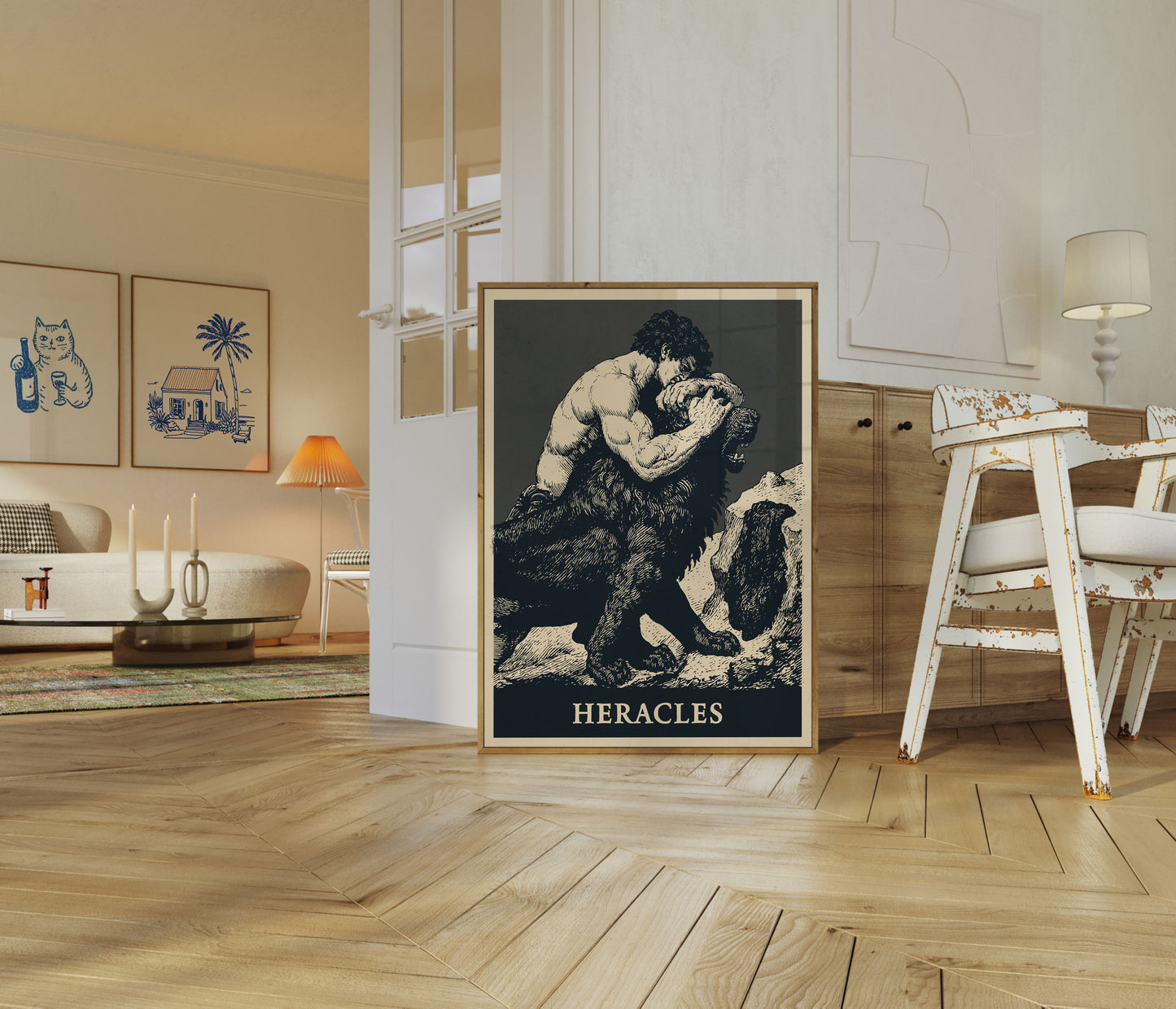 Heracles Mythological Strength Poster