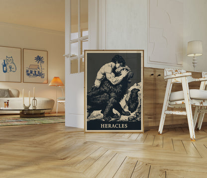 Heracles Mythological Strength Poster