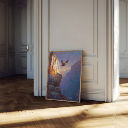 Aquila che Vola Through Canyon Poster